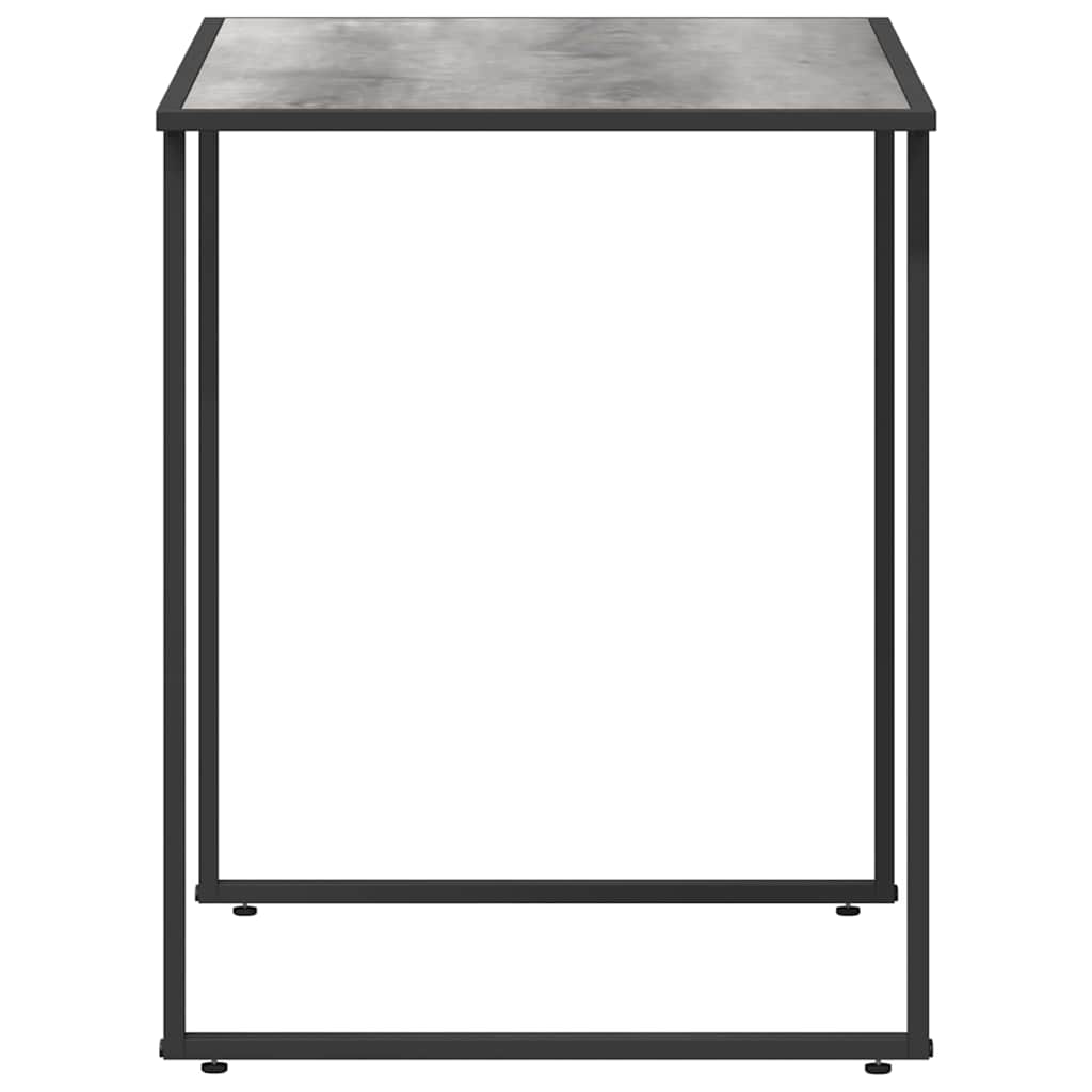 Gartentisch Grau 100 x 55 x 70 cm Stahl und DPC