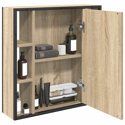 Badezimmer-Spiegelschrank Beige 60 x 16 x 60 cm Holzwerkstoff