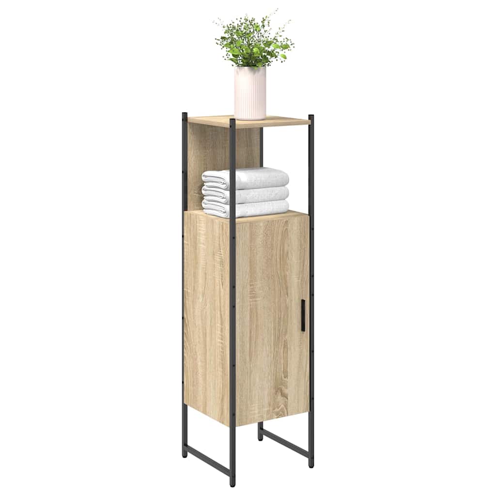 Badezimmerschrank Beige 33 x 33 x 120,5 cm Holzwerkstoff