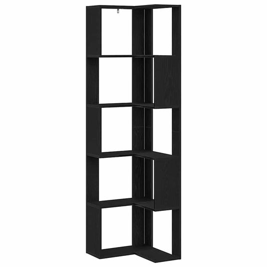 Eckregal Schwarze Eiche 50 x 50 x 179 cm Holzwerkstoff