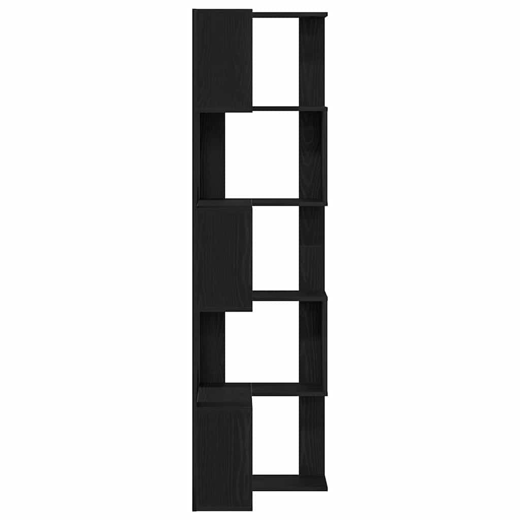 Eckregal Schwarz Eichen-Optik 50 x 50 x 179 cm Holzwerkstoff