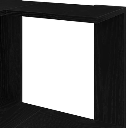 Eckregal Schwarze Eiche 50 x 50 x 102 cm Holzwerkstoff