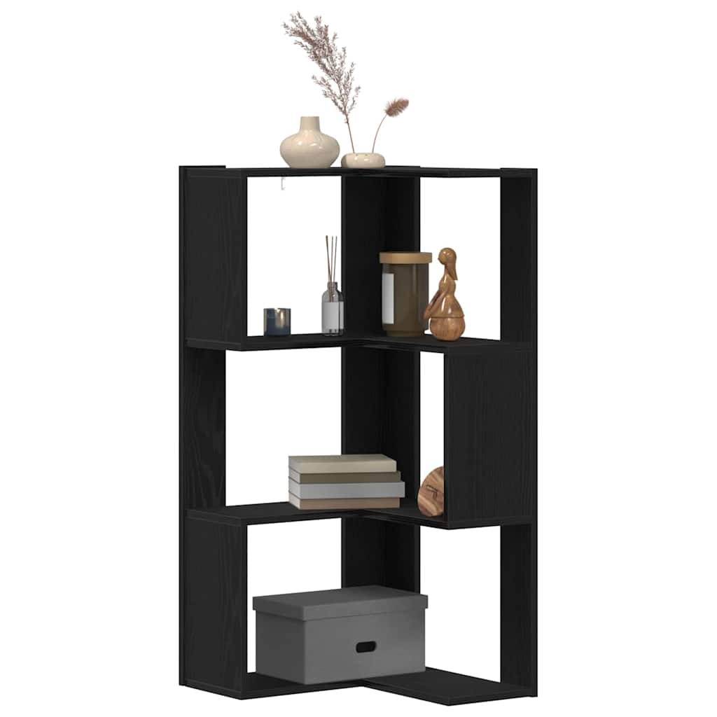 Eckregal Schwarze Eiche 50 x 50 x 102 cm Holzwerkstoff