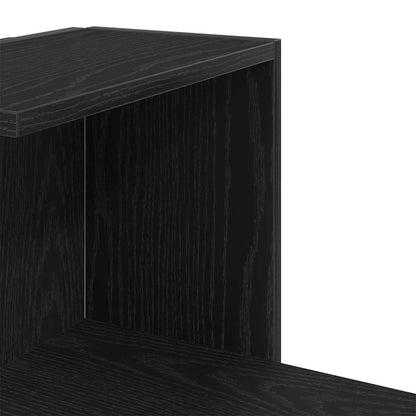 Eckregal Schwarze Eiche 36.5 x 36.5 x 140 cm Holzwerkstoff