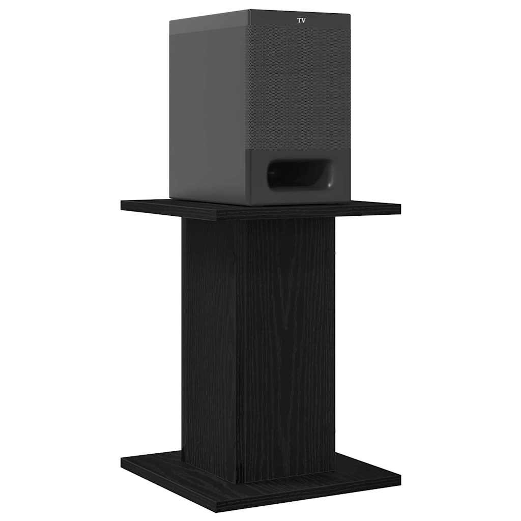 Lautsprecherständer 2 pcs Schwarze Eiche 30 x 30 x 40 cm