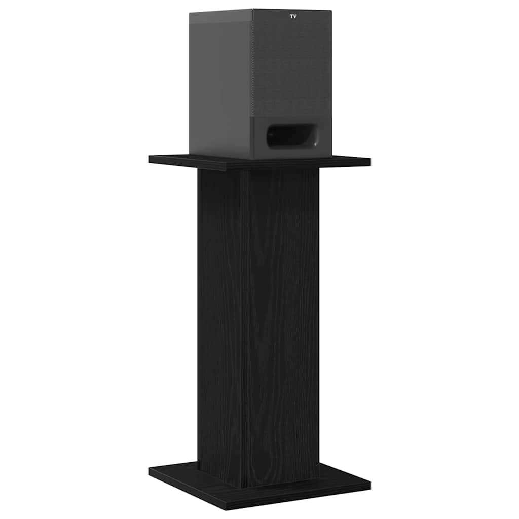 Lautsprecherständer 2 pcs Schwarze Eiche 30 x 30 x 60 cm