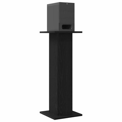 Lautsprecherständer 2 pcs Schwarze Eiche 30 x 30 x 80 cm