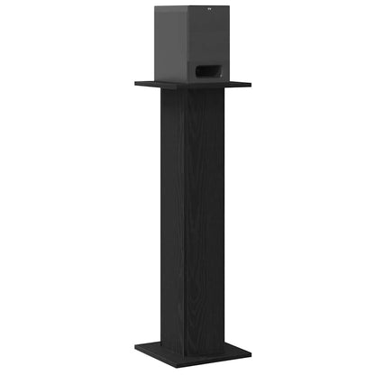 Lautsprecherständer 2 pcs Schwarze Eiche 30 x 30 x 95 cm