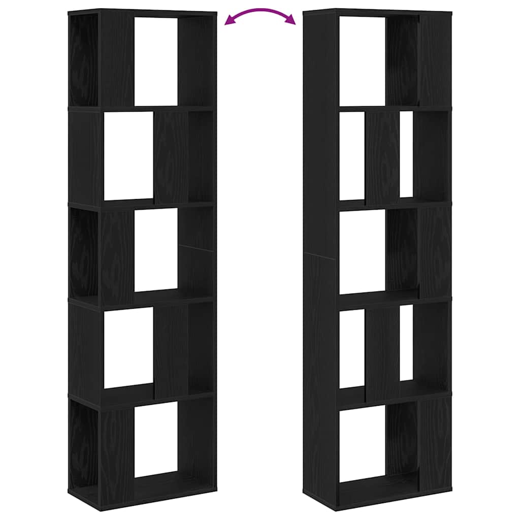 Bücherregal Schwarze Eiche 45 x 23,5 x 162,5 cm Holzwerkstoff