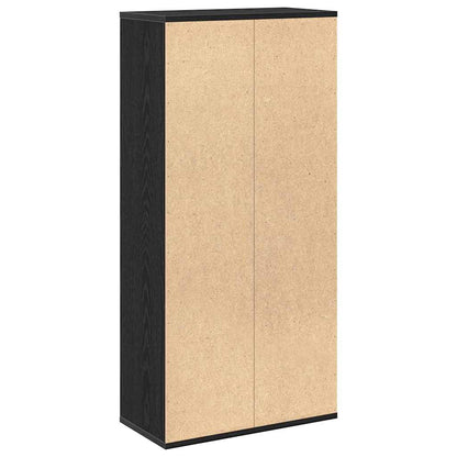 Regal Schwarze Eiche 50 x 25 x 105 cm Holzwerkstoff