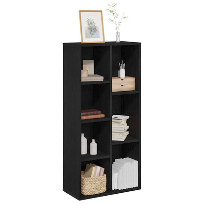 Regal Schwarze Eiche 50 x 25 x 105 cm Holzwerkstoff