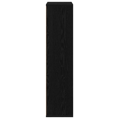 Regal Schwarze Eiche 50 x 25 x 105 cm Holzwerkstoff