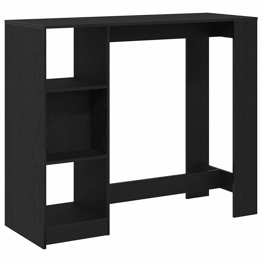 Bartisch Schwarze Eiche 124 x 46 x 103.5 cm Holzwerkstoff