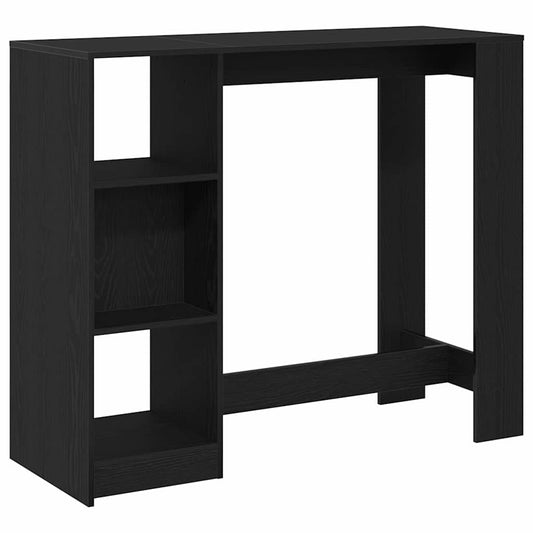 Bartisch Schwarze Eiche 124 x 46 x 103.5 cm Holzwerkstoff
