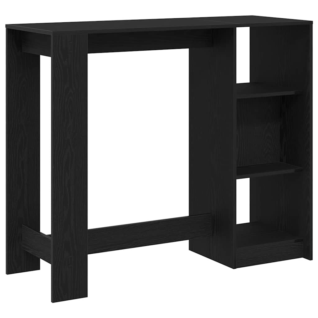 Bartisch Schwarze Eiche 124 x 46 x 103.5 cm Holzwerkstoff