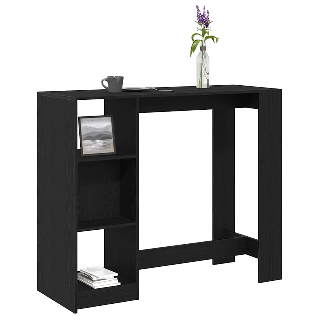 Bartisch Schwarze Eiche 124 x 46 x 103.5 cm Holzwerkstoff