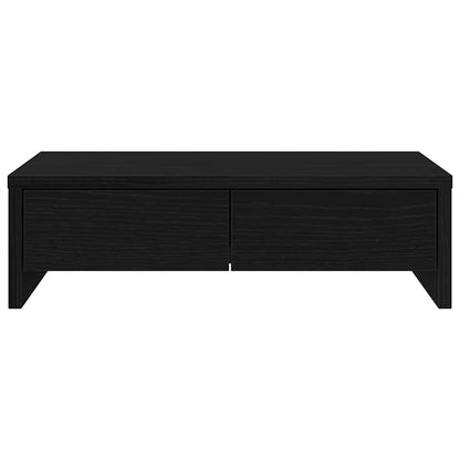 Monitorständer mit Schubladen Schwarz Eichen-Optik 50x27x15 cm