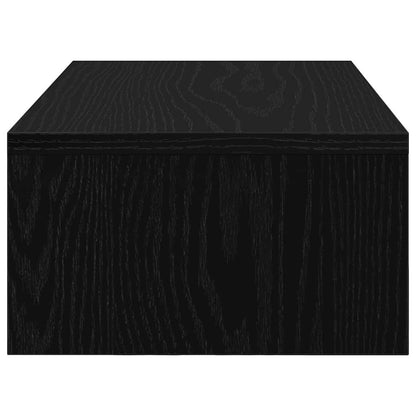 Monitorständer mit Schubladen Schwarz Eichen-Optik 50x27x15 cm
