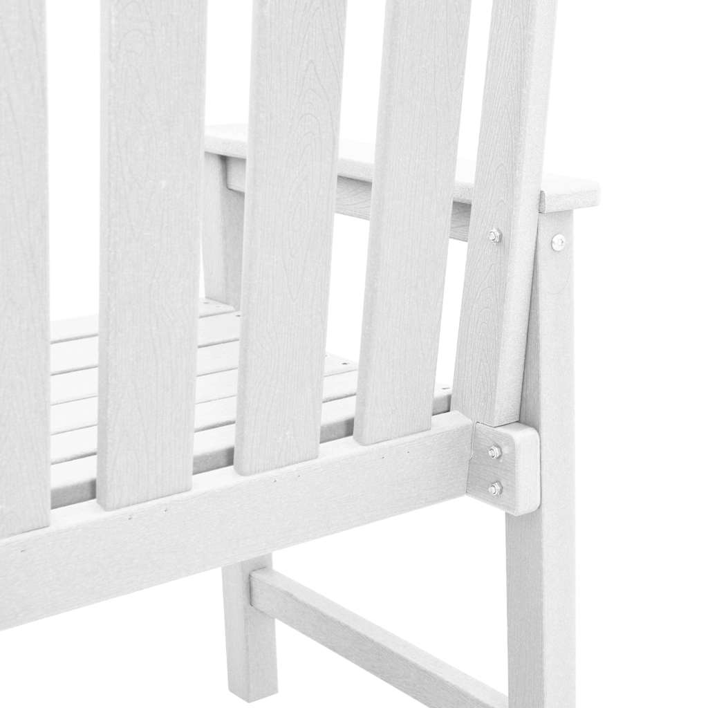 Garten-Essstuhl 2 pcs Weiß 65.5 x 59 x 88cm Plastik