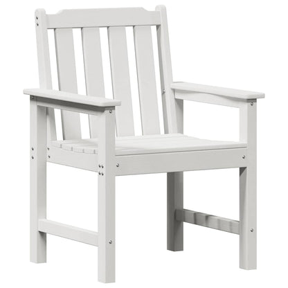Garten-Essstuhl 2 pcs Weiß 65.5 x 59 x 88cm Plastik