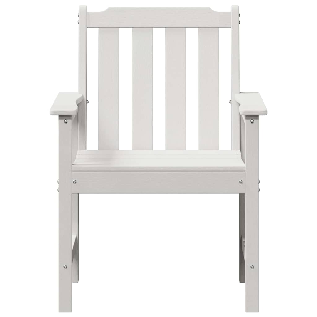 Garten-Essstuhl 2 pcs Weiß 65.5 x 59 x 88cm Plastik