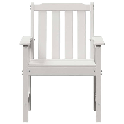 Garten-Essstuhl 2 pcs Weiß 65.5 x 59 x 88cm Plastik