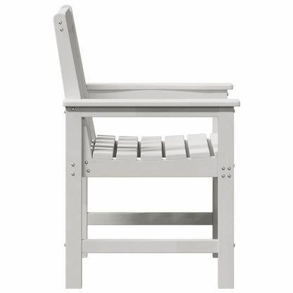 Garten-Essstuhl 2 pcs Weiß 65.5 x 59 x 88cm Plastik