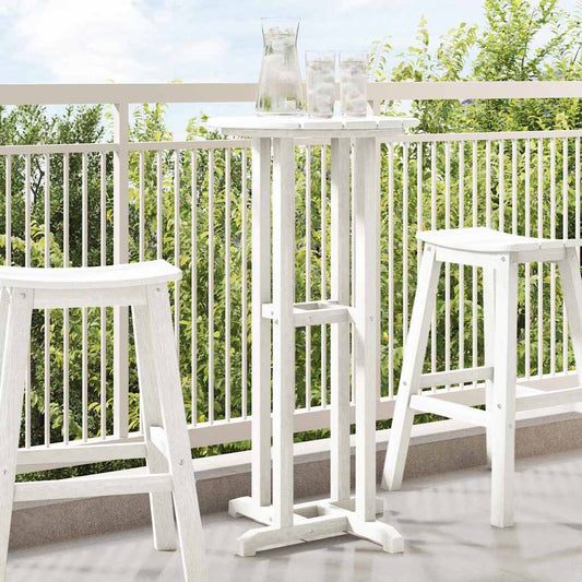 Bartisch Weiß 55 x 55 x 107 cm HDPE