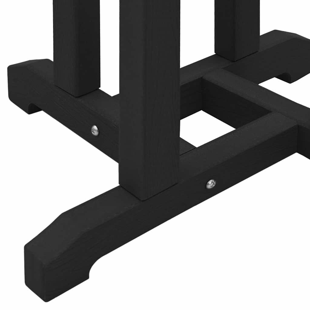 Bartisch Schwarz 55 x 55 x 107 cm HDPE