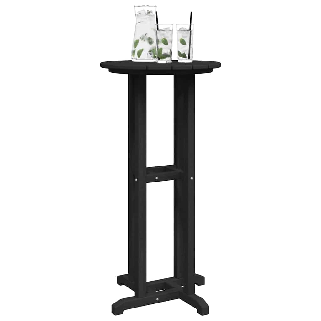 Bartisch Schwarz 55 x 55 x 107 cm HDPE