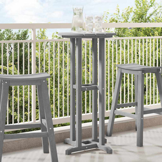 Bartisch Hellgrau 55 x 55 x 107 cm HDPE