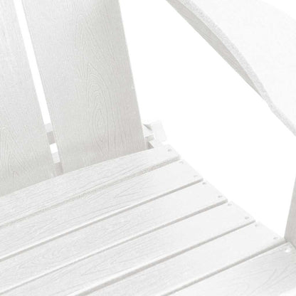 Klappbarer Adirondack-Stuhl Weiß 74.5 x 80.5 x 90cm Plastik