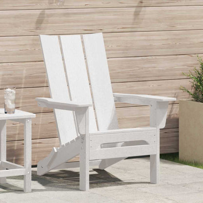Klappbarer Adirondack-Stuhl Weiß 74.5 x 80.5 x 90cm Plastik