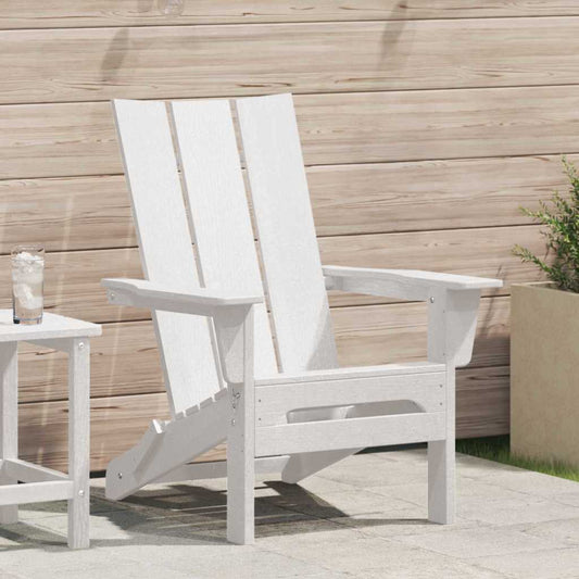 Klappbarer Adirondack-Stuhl Weiß 74.5 x 80.5 x 90cm Plastik