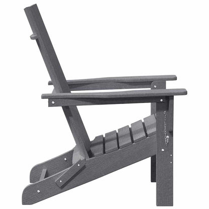 Klappbarer Adirondack-Stuhl Hellgrau 74.5 x 80.5 x 90cm Plastik