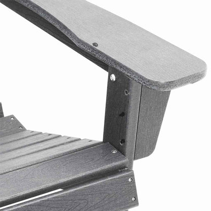 Adirondack-Stuhl Hellgrau 74 x 82 x 92 cm Plastik