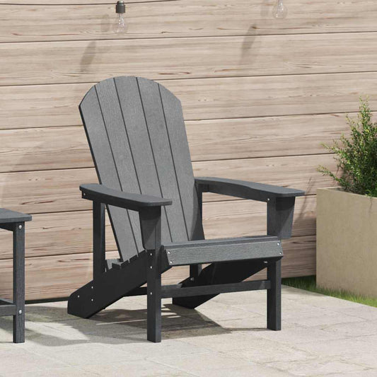 Adirondack-Stuhl Hellgrau 74 x 82 x 92 cm Plastik