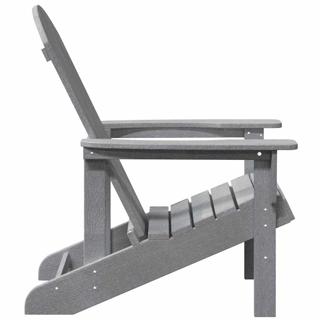 Adirondack-Stuhl Hellgrau 74 x 82 x 92 cm Plastik