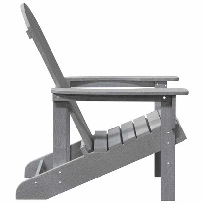 Adirondack-Stuhl Hellgrau 74 x 82 x 92 cm Plastik