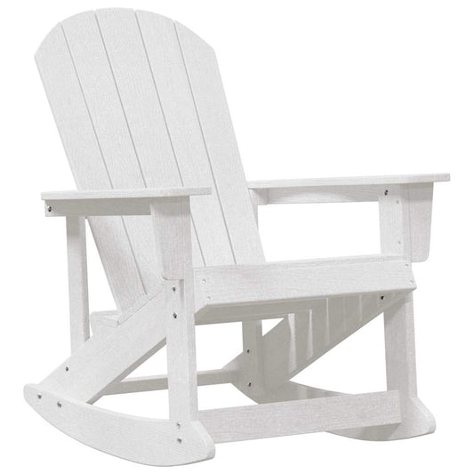 Adirondack-Schaukelstuhl Weiß 73,5 x 92 x 90cm Plastik