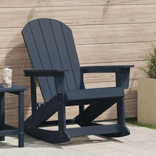Adirondack-Schaukelstuhl Marineblau 73,5 x 92 x 90cm Plastik