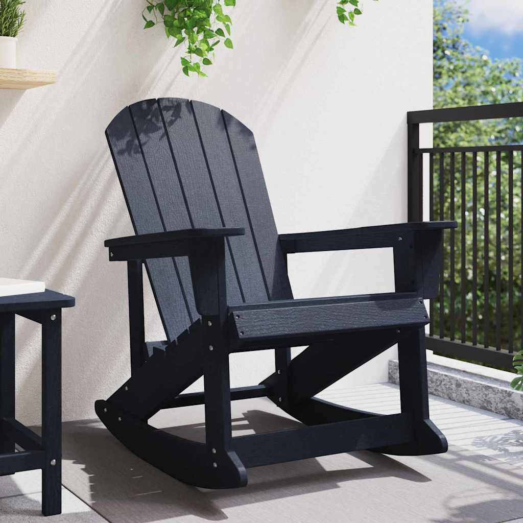 Adirondack-Schaukelstuhl Marineblau 73,5 x 92 x 90cm Plastik