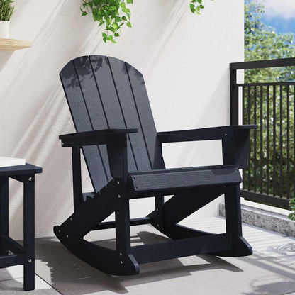Adirondack-Schaukelstuhl Marineblau 73,5 x 92 x 90cm Plastik