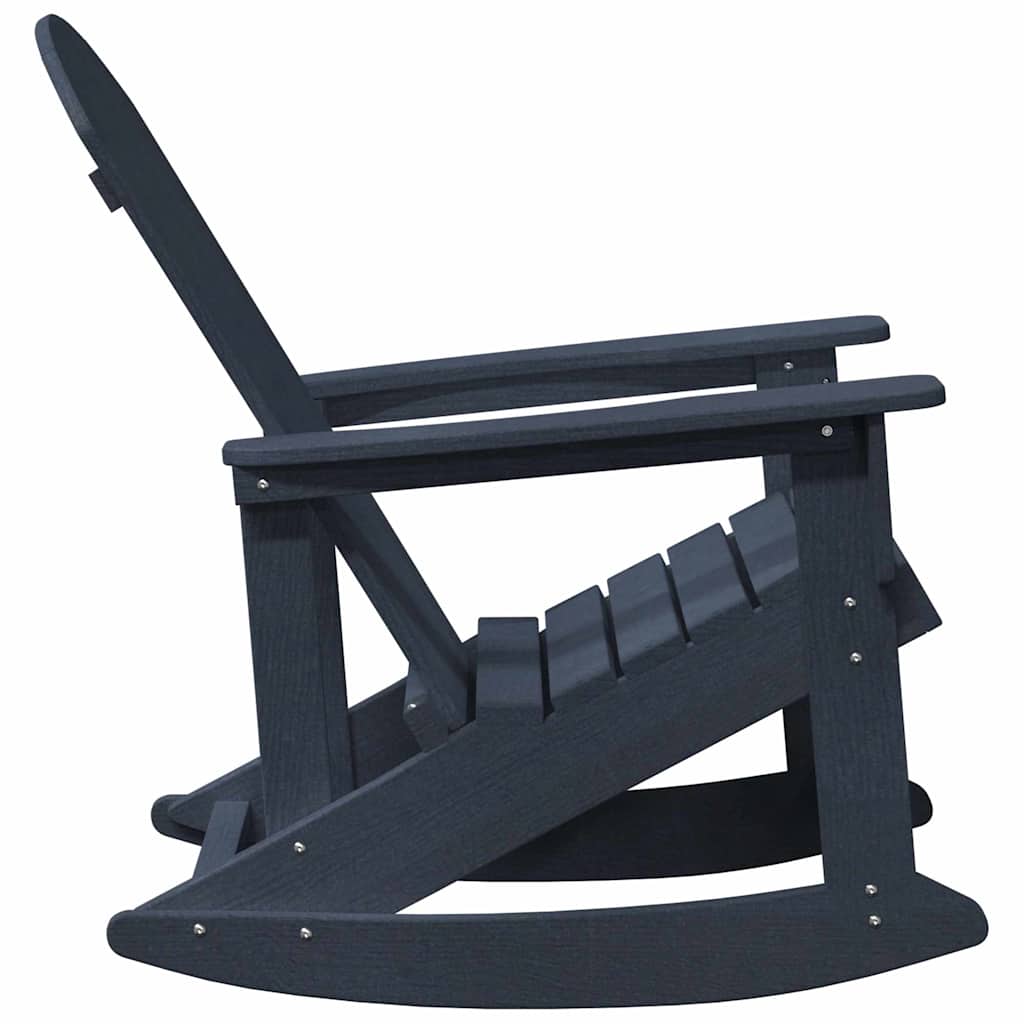 Adirondack-Schaukelstuhl Marineblau 73,5 x 92 x 90cm Plastik