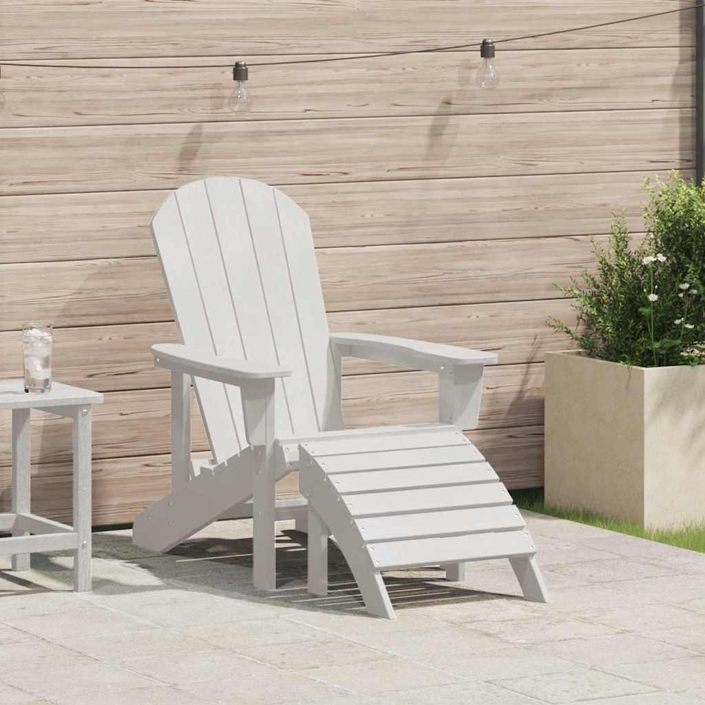 Adirondack-Stuhl Weiß 74 x 82 x 92 cm Plastik