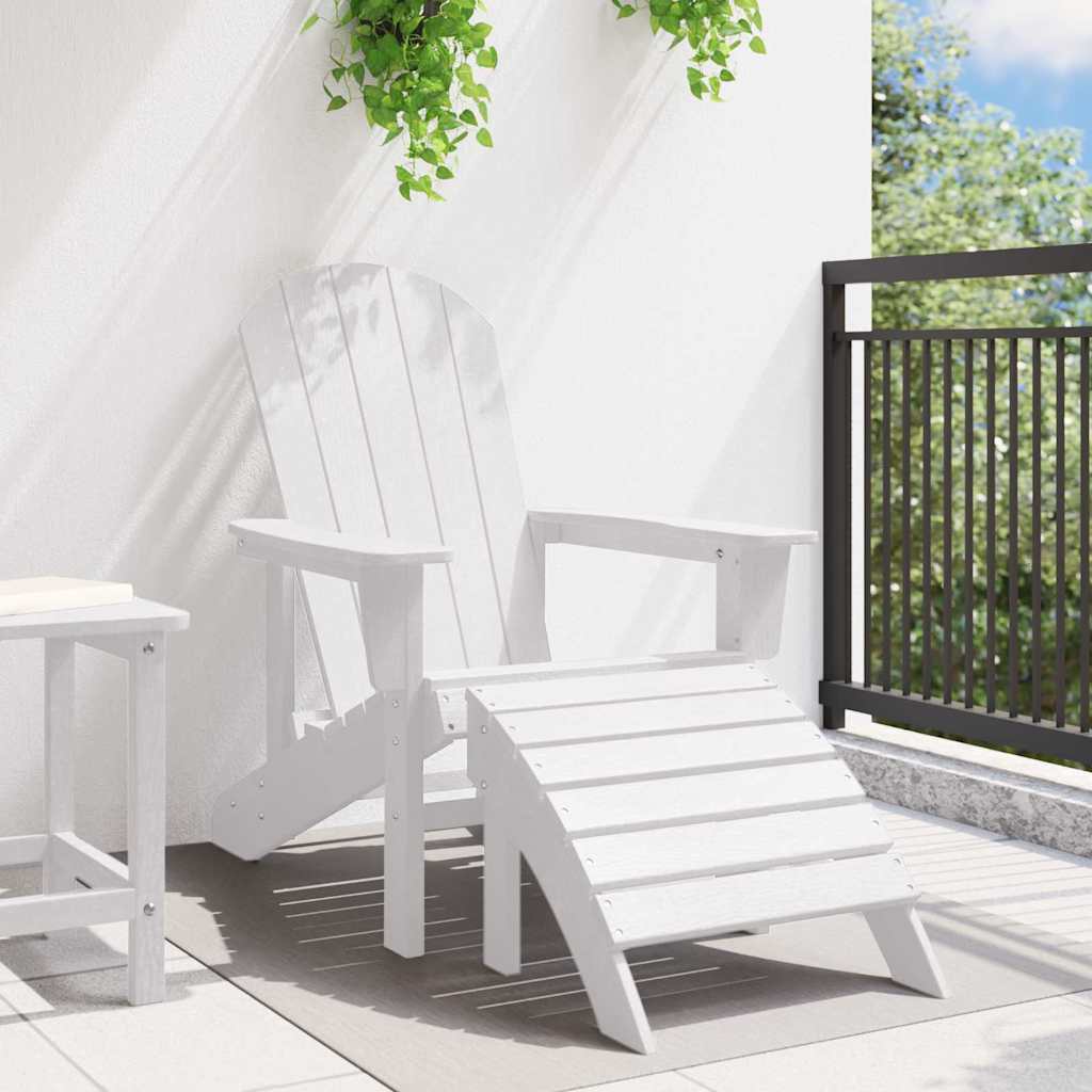 Adirondack-Stuhl Weiß 74 x 82 x 92 cm Plastik