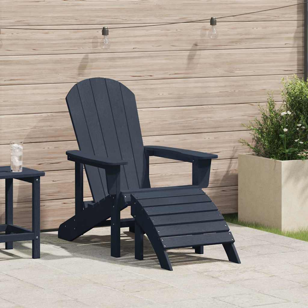 Adirondack-Stuhl Marineblau 74 x 82 x 92 cm Plastik
