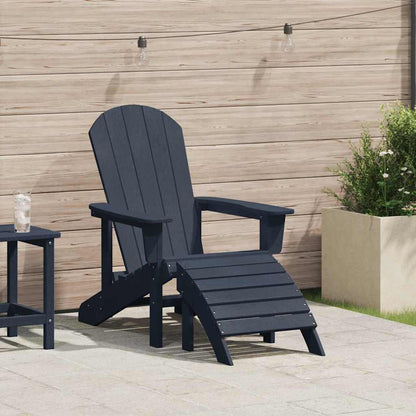 Adirondack-Stuhl Marineblau 74 x 82 x 92 cm Plastik