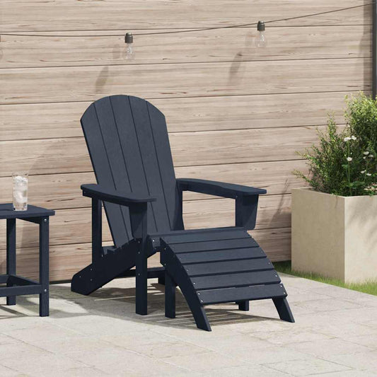 Adirondack-Stuhl Marineblau 74 x 82 x 92 cm Plastik