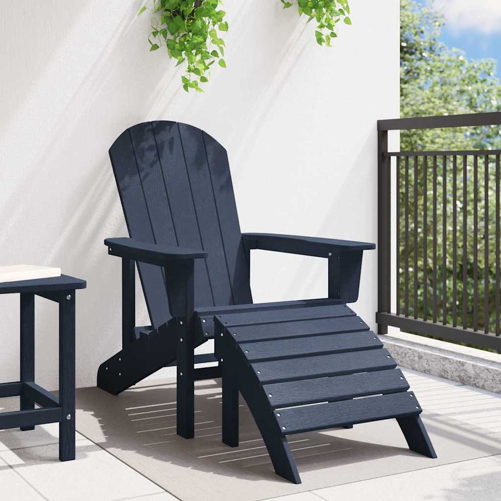 Adirondack-Stuhl Marineblau 74 x 82 x 92 cm Plastik